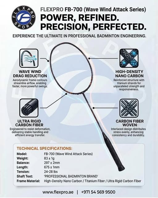 FlexPro Badminton Racket